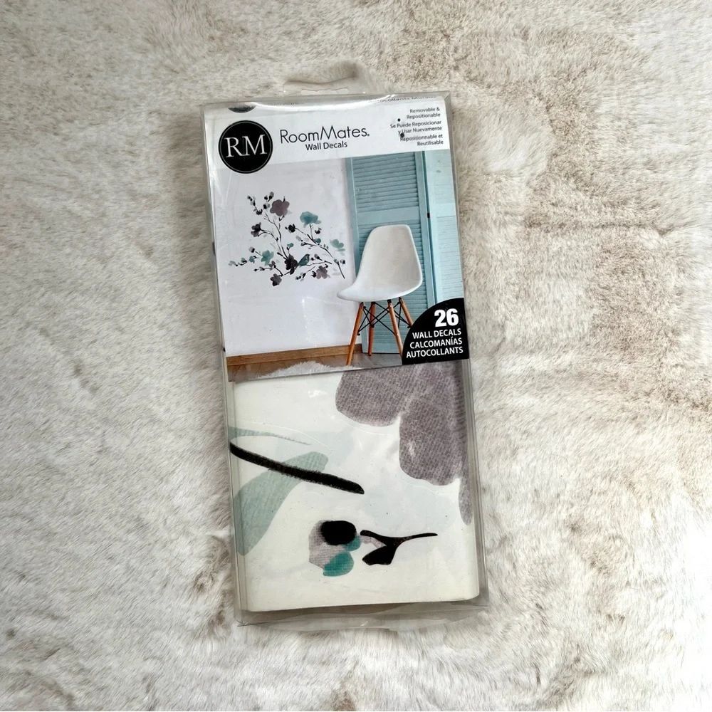 Target Roommates Watercolor Bird & Flower Wall Decals